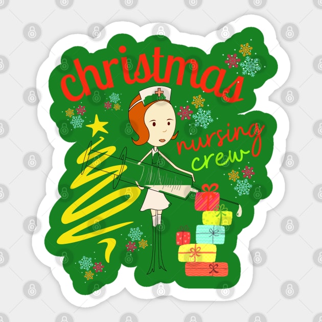 christmas nursing crew Sticker by Love My..